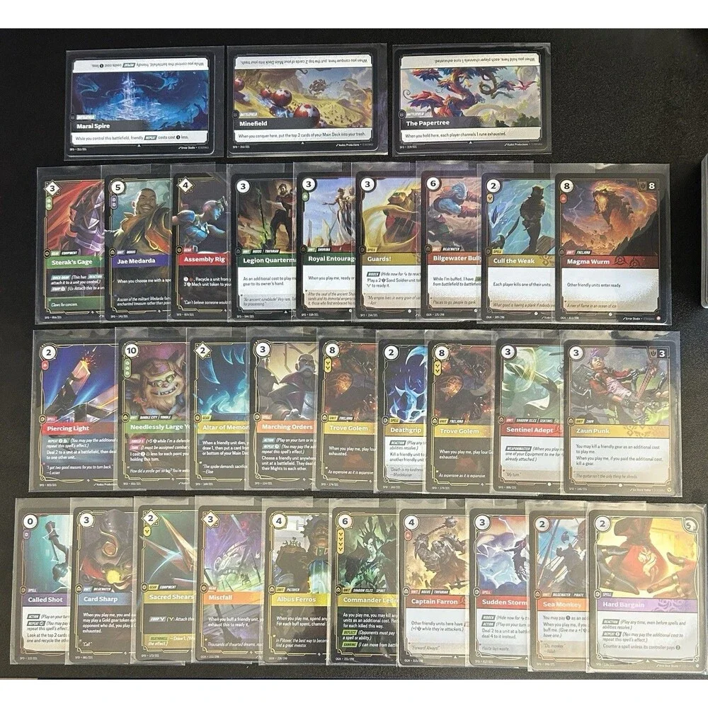 Lot of 1000+ Riftbound: League of Legends Trading Cards with Holos